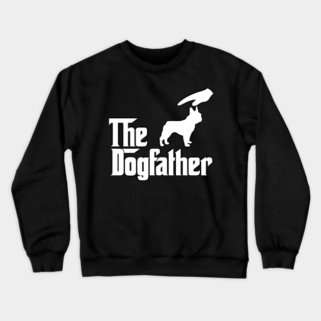 THE DOGFATHER  French bulldog Crewneck Sweatshirt by minhhai126